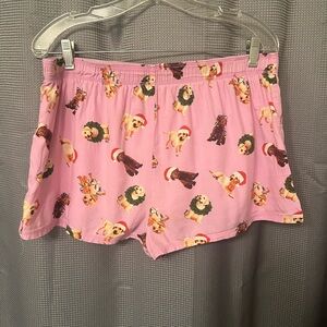 PINK Victoria's Secret Pink Dog Print Pajama Shorts